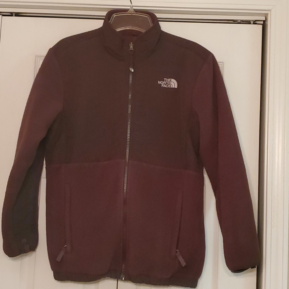 Girls XL North Face Denali brown jacket